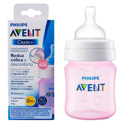 Avent Philips Classic+ baby bottle SCF561/17 1 Bottle 4 oz / 125 ml Newborn flow nipple 0m+